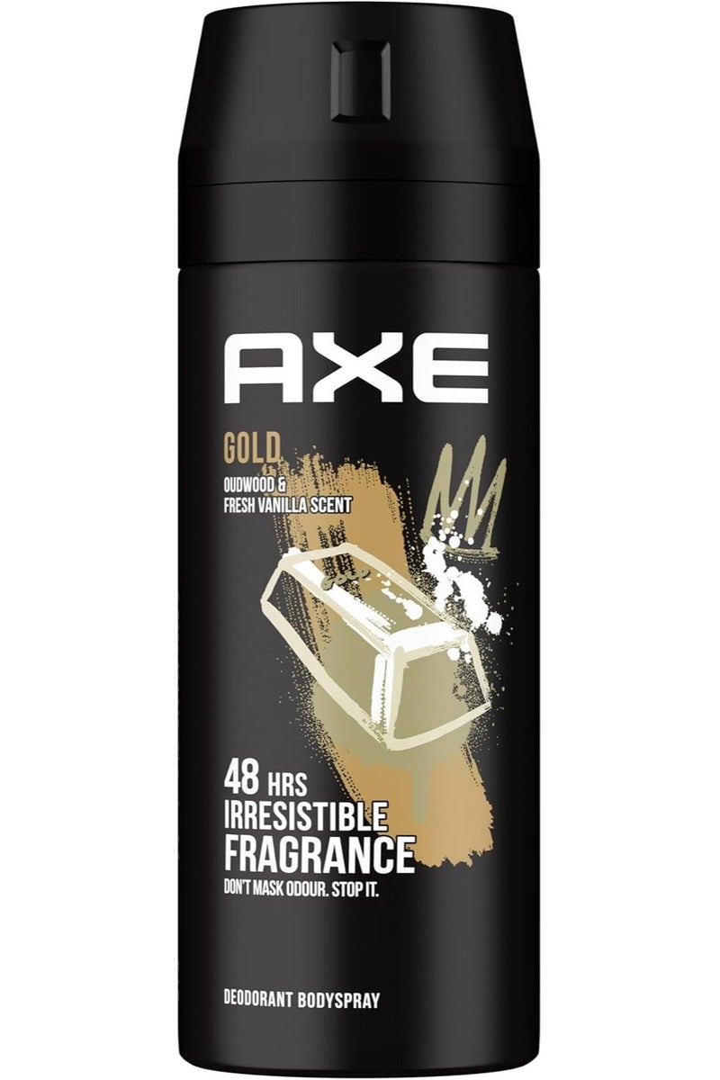 أكس بخاخ مزيل عرق جولد للجسم للرجال، ٦ عبوات × ١٥٠ مل - Image 5